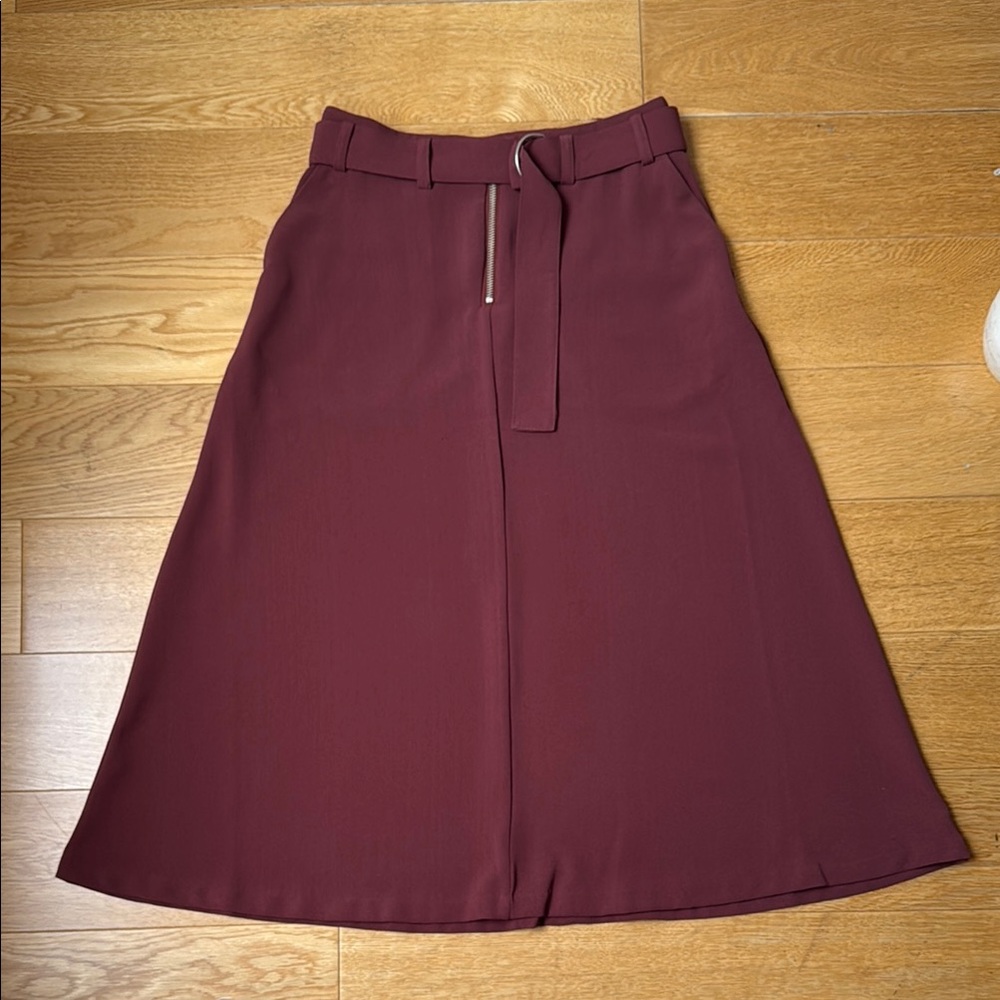 Twist & Tango Burgundy A-Line Skirt size 36
